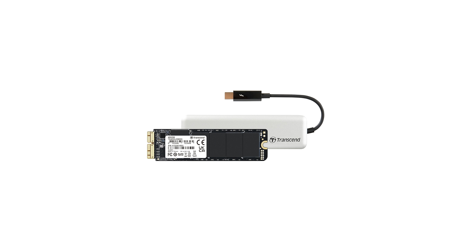 Transcend JetDrive 855 480GB 外付けSSD Transcend 480GB, JetDrive 855, PCIe SSD Upgrade Kit for Mac